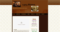 Desktop Screenshot of 1424bistro.com